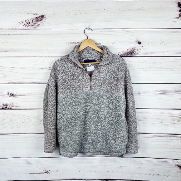 Blue Rain Purple Ombré Sherpa Half Zip Pullover Sz Small - Picture 3 of 6